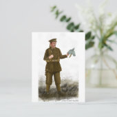 Carte postale WW1 British 'Tommy' (Debout devant)