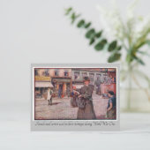 Carte Postale "WW1 Female Mail Carrier" (Debout devant)