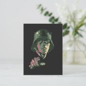 Carte Postale WW2 German Soldier (Debout devant)