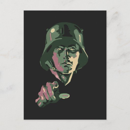 Carte Postale WW2 German Soldier (Devant)
