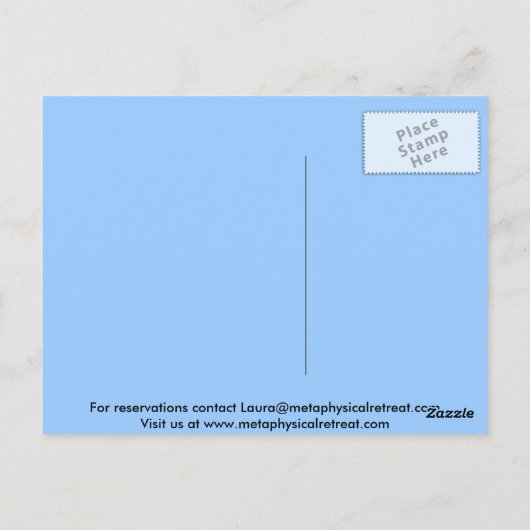 Carte Postale www.metaphysicalretreat.com (Dos)