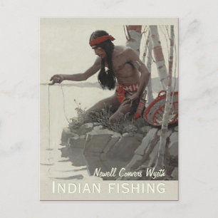 Carte postale Wyeth Indian Fishing CC0480