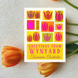 Carte Postale Wynyard Tasmanie Australie champs de tulipes