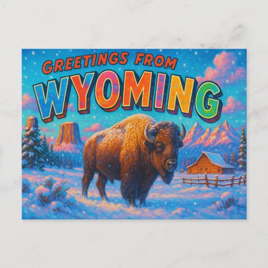 Carte postale WYOMING (Devant)