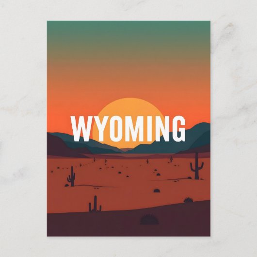 Carte postale Wyoming (Devant)
