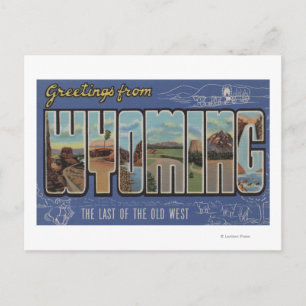 Carte Postale Wyoming (dernier de l'Ouest ancien)
