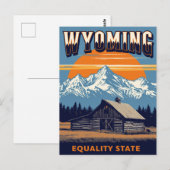 Carte Postale Wyoming Equality State (Devant / Derrière)