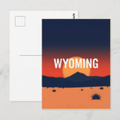 Carte postale Wyoming vintage (Devant / Derrière)