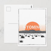 Carte postale Wyoming vintage (Devant / Derrière)