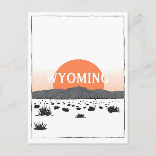 Carte postale Wyoming vintage (Devant)