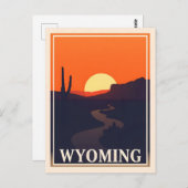 Carte postale Wyoming vintage (Devant / Derrière)