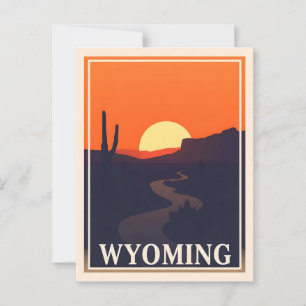 Carte postale Wyoming vintage