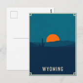 Carte postale Wyoming vintage (Devant / Derrière)