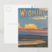 Carte postale Wyoming vintage (Devant / Derrière)