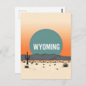 Carte postale Wyoming vintage (Devant / Derrière)