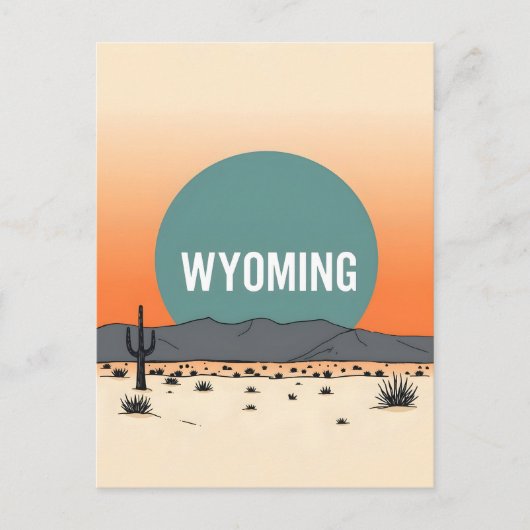 Carte postale Wyoming vintage (Devant)