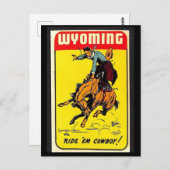 Carte Postale Wyoming Vintage (Devant / Derrière)