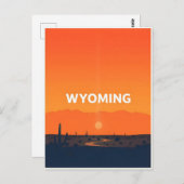Carte postale Wyoming vintage (Devant / Derrière)