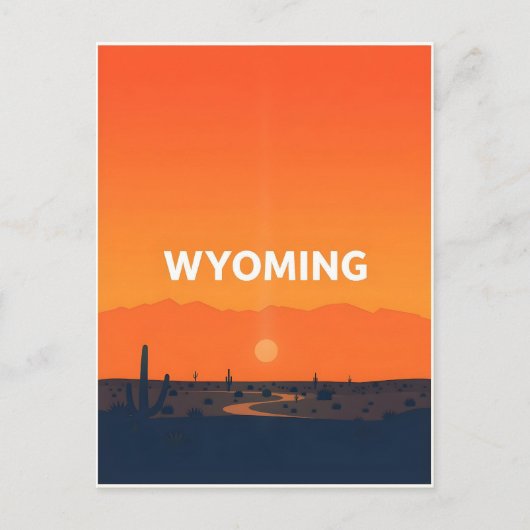Carte postale Wyoming vintage (Devant)