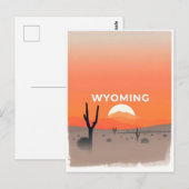 Carte postale Wyoming vintage (Devant / Derrière)