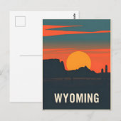 Carte postale Wyoming vintage (Devant / Derrière)