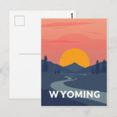 Carte postale Wyoming vintage (Devant / Derrière)