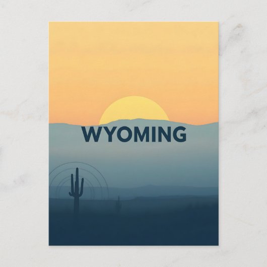 Carte postale Wyoming vintage (Devant)