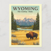 Carte Postale Wyoming vintage (Devant)