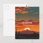 Carte postale Wyoming vintage (Devant / Derrière)