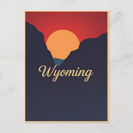 Carte postale Wyoming vintage (Devant)