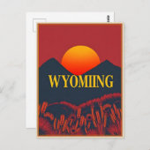 Carte postale Wyoming vintage (Devant / Derrière)