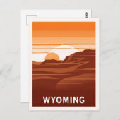Carte postale Wyoming vintage (Devant / Derrière)