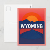 Carte postale Wyoming vintage (Devant / Derrière)