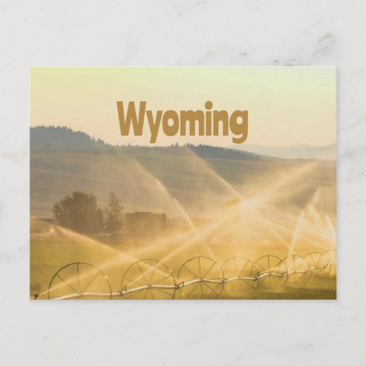 Carte Postale Wyoming Wild West Farm Land Ranch (Devant)