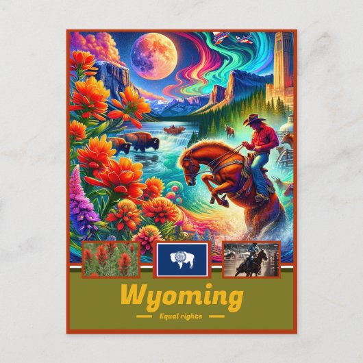 Carte Postale Wyoming Wilderness se demande Majestic (Devant)