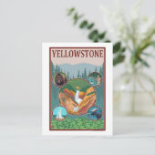 Carte Postale WyomingYellowstone Collage (Debout devant)