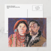 Carte Postale Wyspianski, L'artiste et sa femme, 1904 (Devant / Derrière)