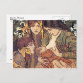 Carte Postale Wyspianski, maternité, 1905 (Devant / Derrière)