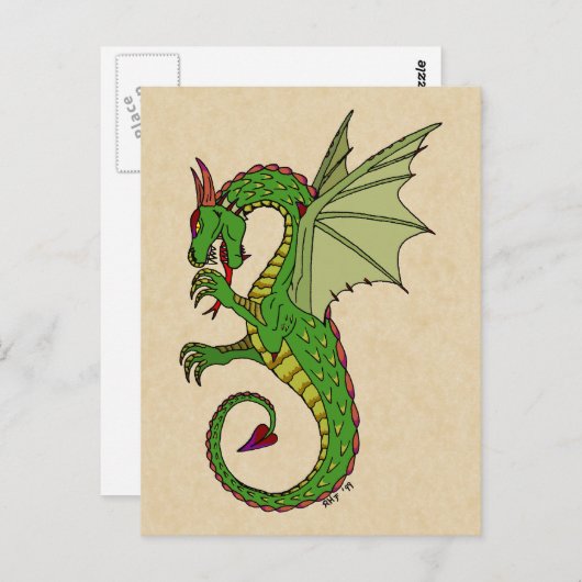 Carte Postale Wyvern (Devant / Derrière)