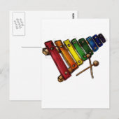 Carte Postale X est pour Xylophone (Devant / Derrière)
