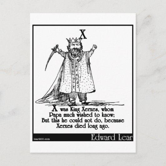 Carte Postale X était le roi Xerxès, qui (Devant)