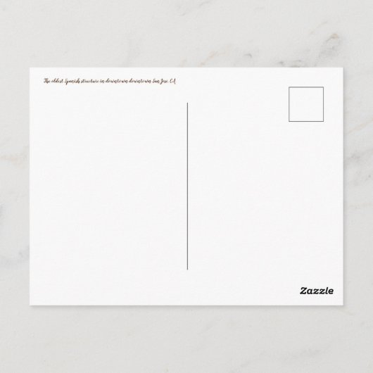 Carte Postale X.ITINERARIES : Salutations de San José ! (Dos)