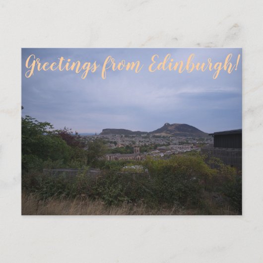 Carte Postale X.ITINERARIES : Salutations d'Édimbourg ! (Devant)