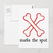 Carte Postale X Marque l'endroit (Devant / Derrière)
