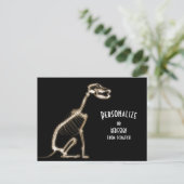 Carte Postale X-Ray Skeleton Dog - Sepia (Debout devant)