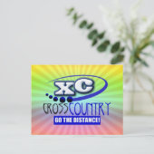 CARTE POSTALE XC CROSS PAYS ALLER À LA DISTANCE (Debout devant)