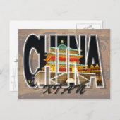 Carte postale Xi'an, Chine (Devant / Derrière)