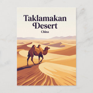 Carte Postale Xinjiang Taklamakan désert Chine