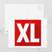 CARTE POSTALE XL (Devant / Derrière)