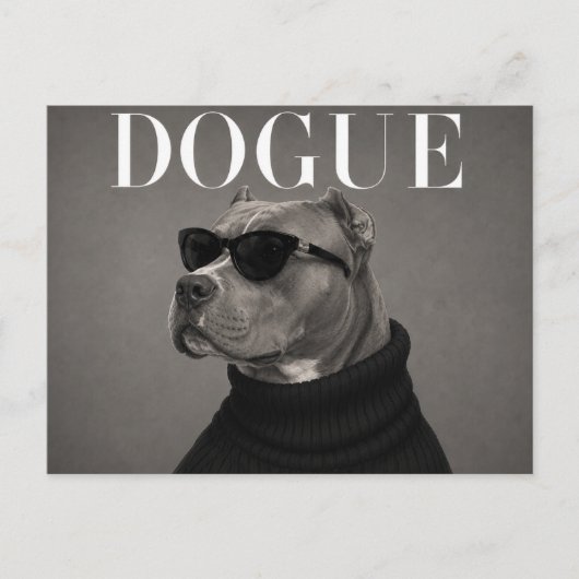 Carte Postale XL American Bully Luxe Mode (Devant)